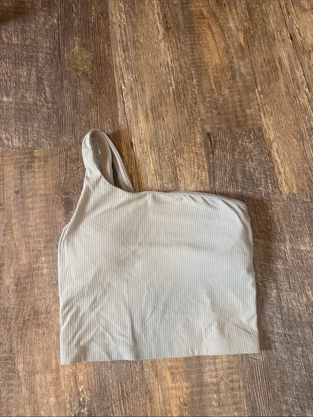 lululemon athletica One-Shoulder Ribbed Align Tank Gray